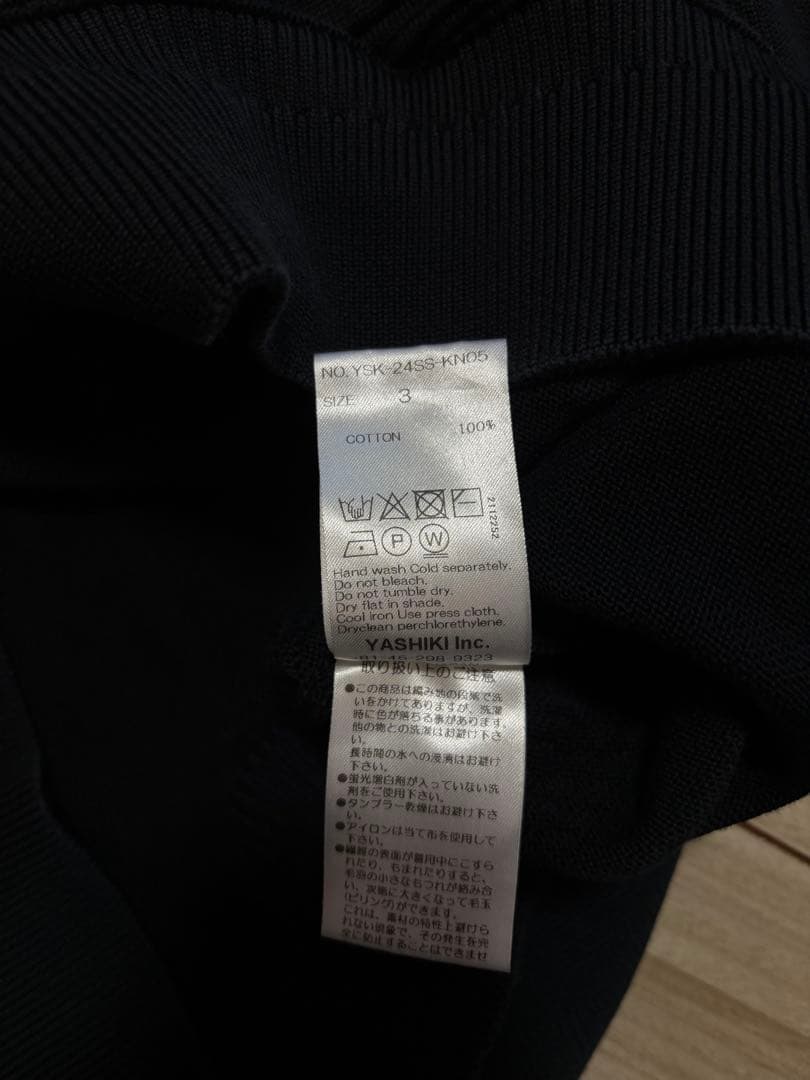 トップス YASHIKI Harukaze Half Zip Knit(BLACK)