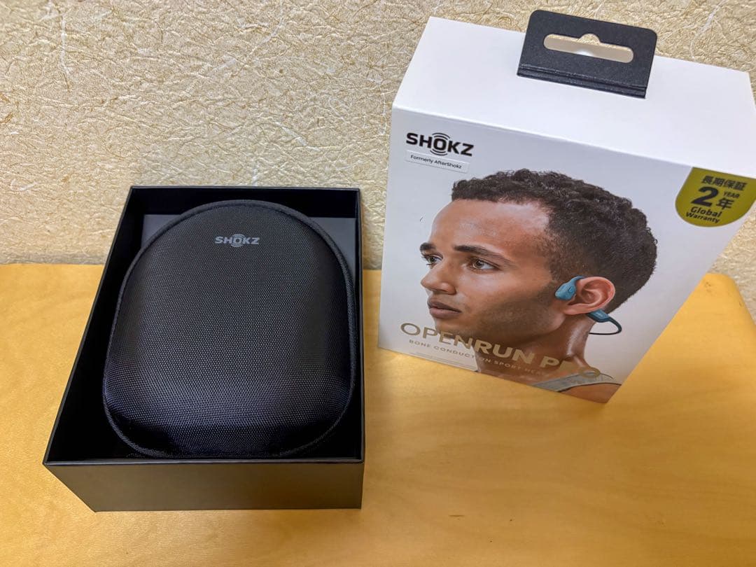 SHOKZ OPENRUN PRO 骨伝導イヤホン ブルー