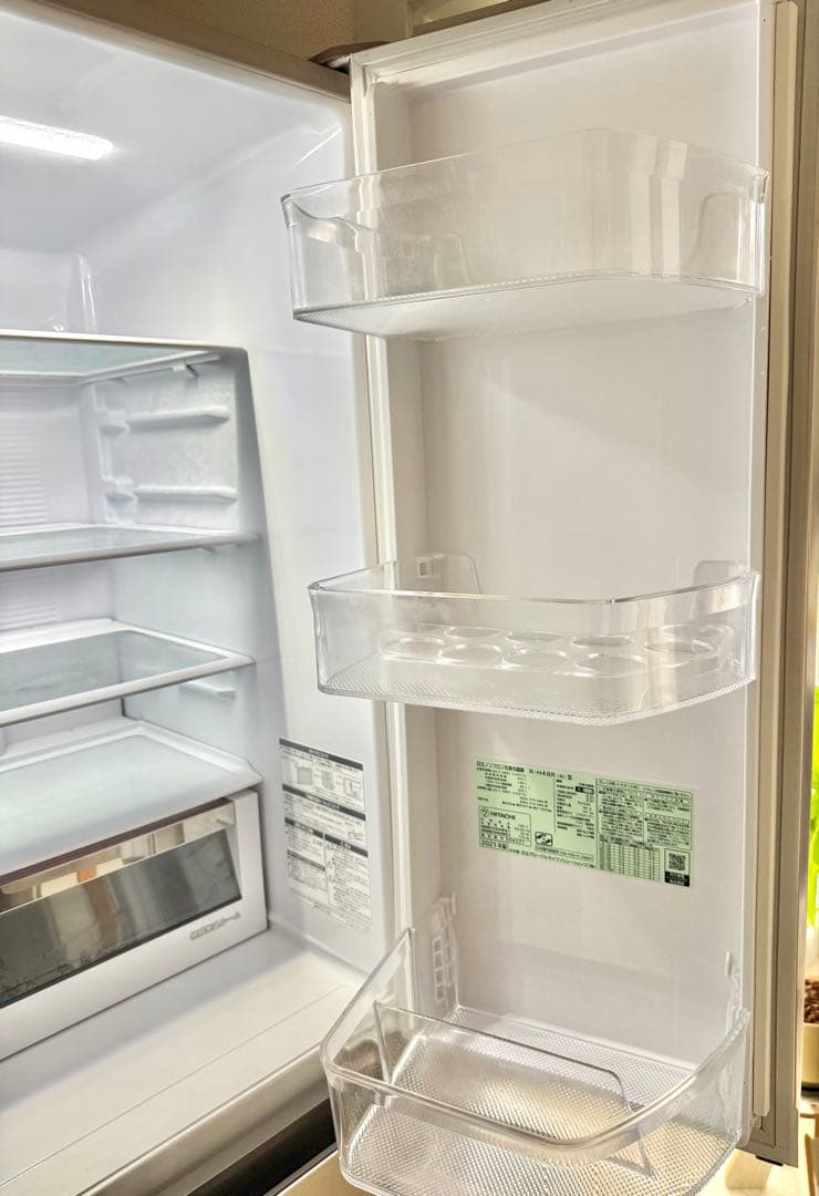 HITACHI 冷蔵庫 475L 6ドア 観音開き R-H48R 冷凍冷蔵 日立