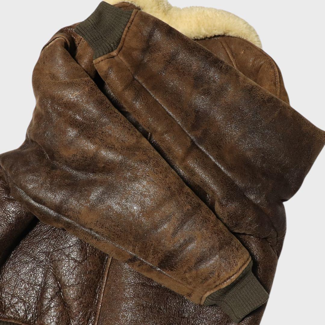 80s★B-6 ムートンジャケット★フライト★ボンバー★VINTAGE★USA産