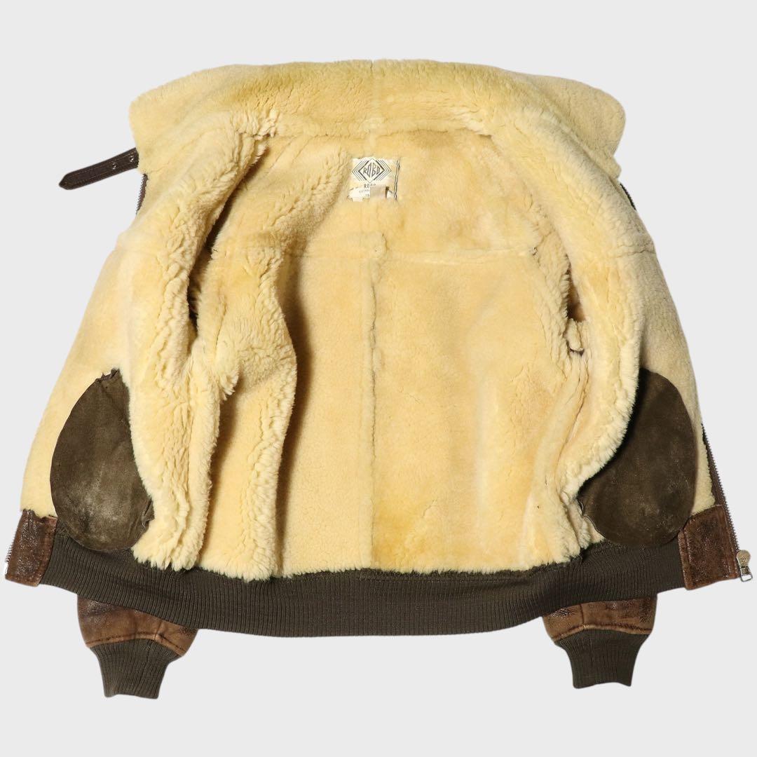 80s★B-6 ムートンジャケット★フライト★ボンバー★VINTAGE★USA産