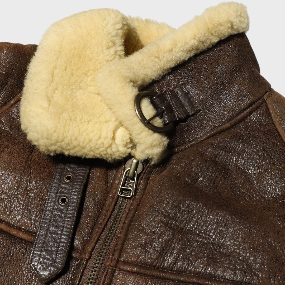 80s★B-6 ムートンジャケット★フライト★ボンバー★VINTAGE★USA産