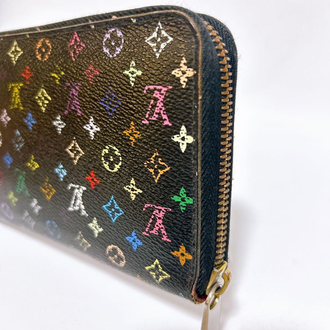 ルイヴィトン　長財布　ジッピーウォレット　ラウンドファスナー　マルチカラー