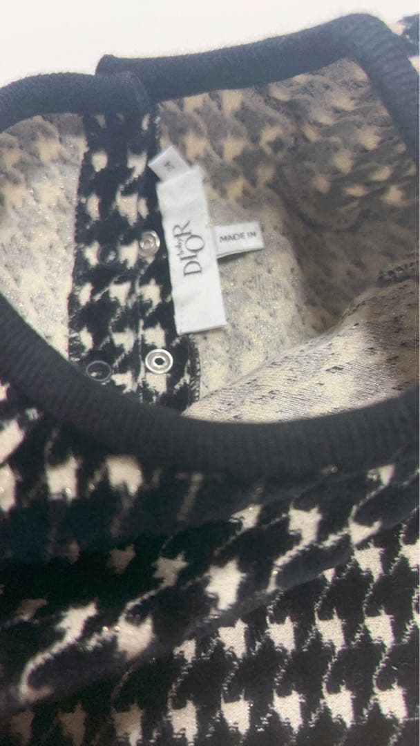 Dior ハウンドトゥース 半袖ワンピース　24M