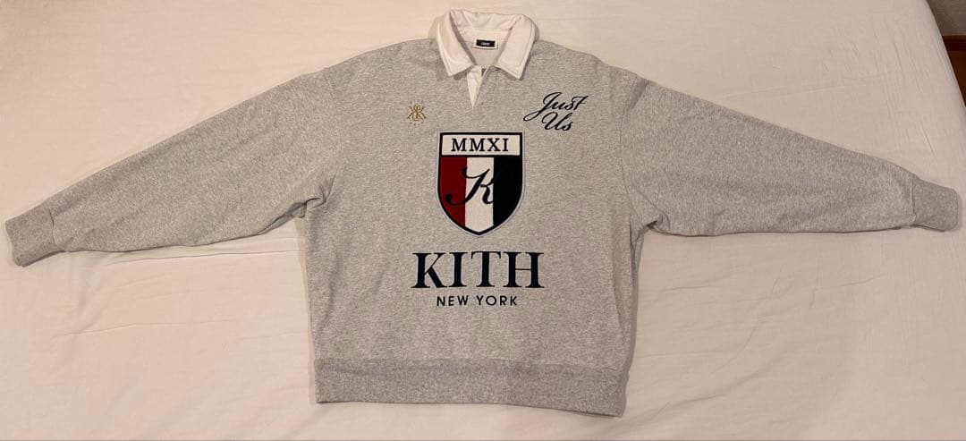 KITH グレー ポロ襟 スウェット