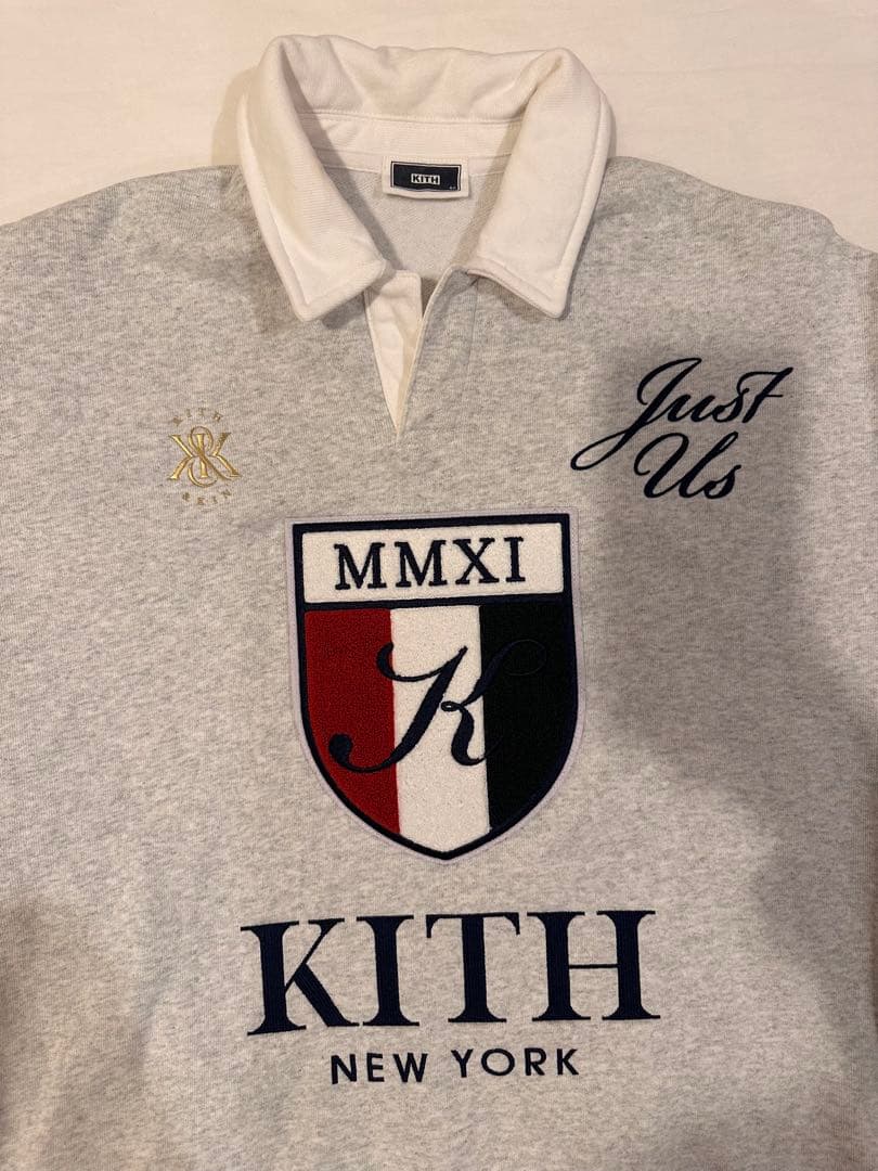 KITH グレー ポロ襟 スウェット