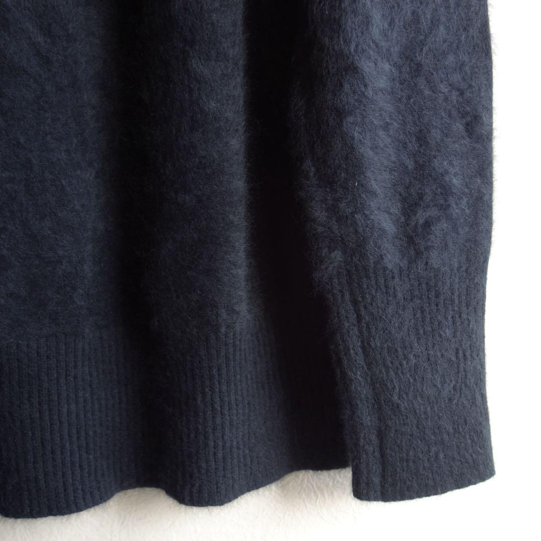 M*様 ドゥーズィエムクラス FUWAシャギー Vネック ニット ブラック