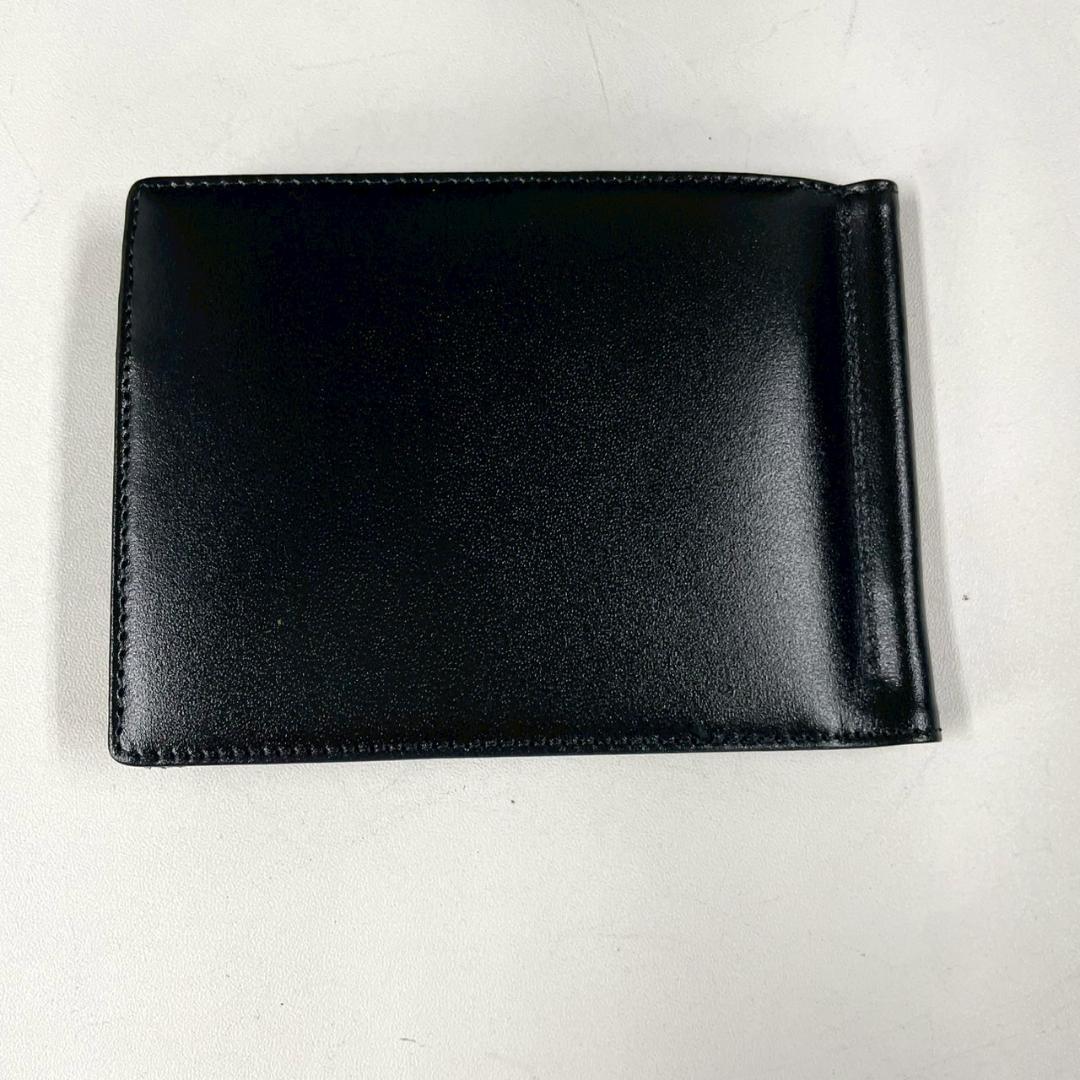 新品 MONT BLANC マネークリップ 二つ折り オールレザー モンブラン