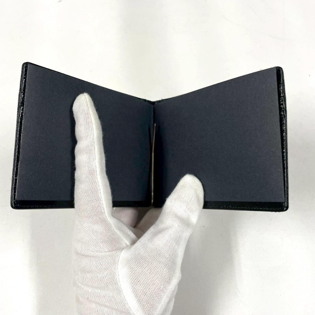 新品 MONT BLANC マネークリップ 二つ折り オールレザー モンブラン