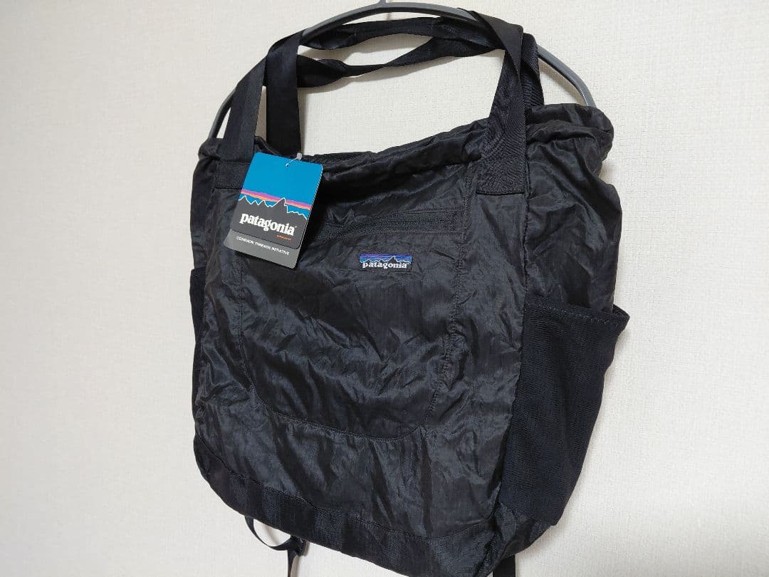 新品未使用patagoniaパタゴニアLWトラベルトート梨花48807黒