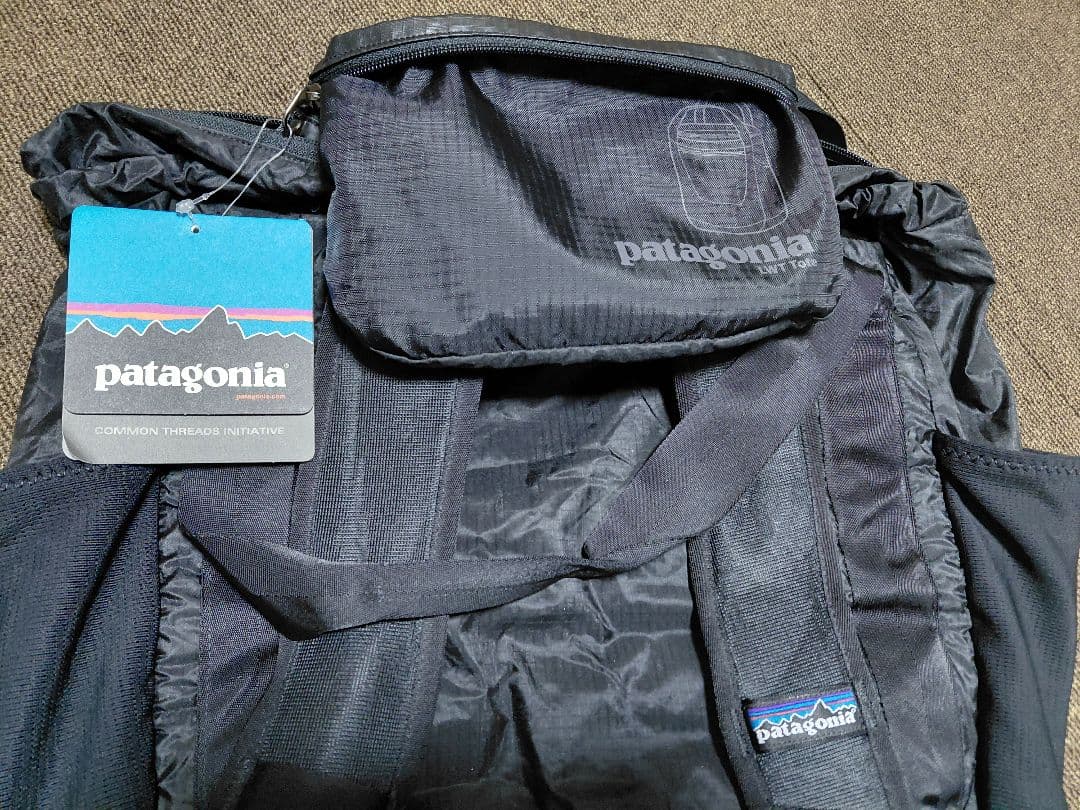 新品未使用patagoniaパタゴニアLWトラベルトート梨花48807黒