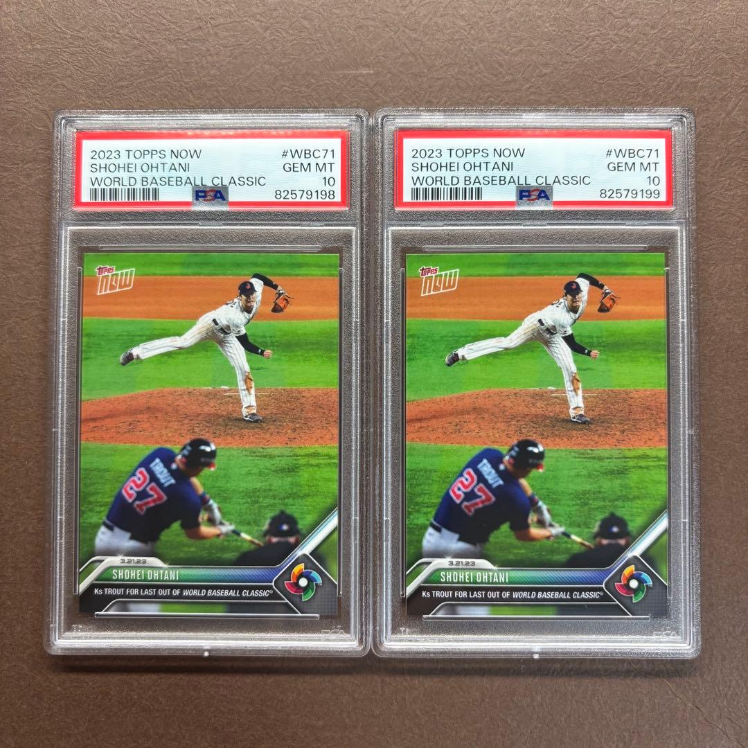 Topps Now 大谷翔平 マイク トラウト カード WBC 決勝 2枚セット