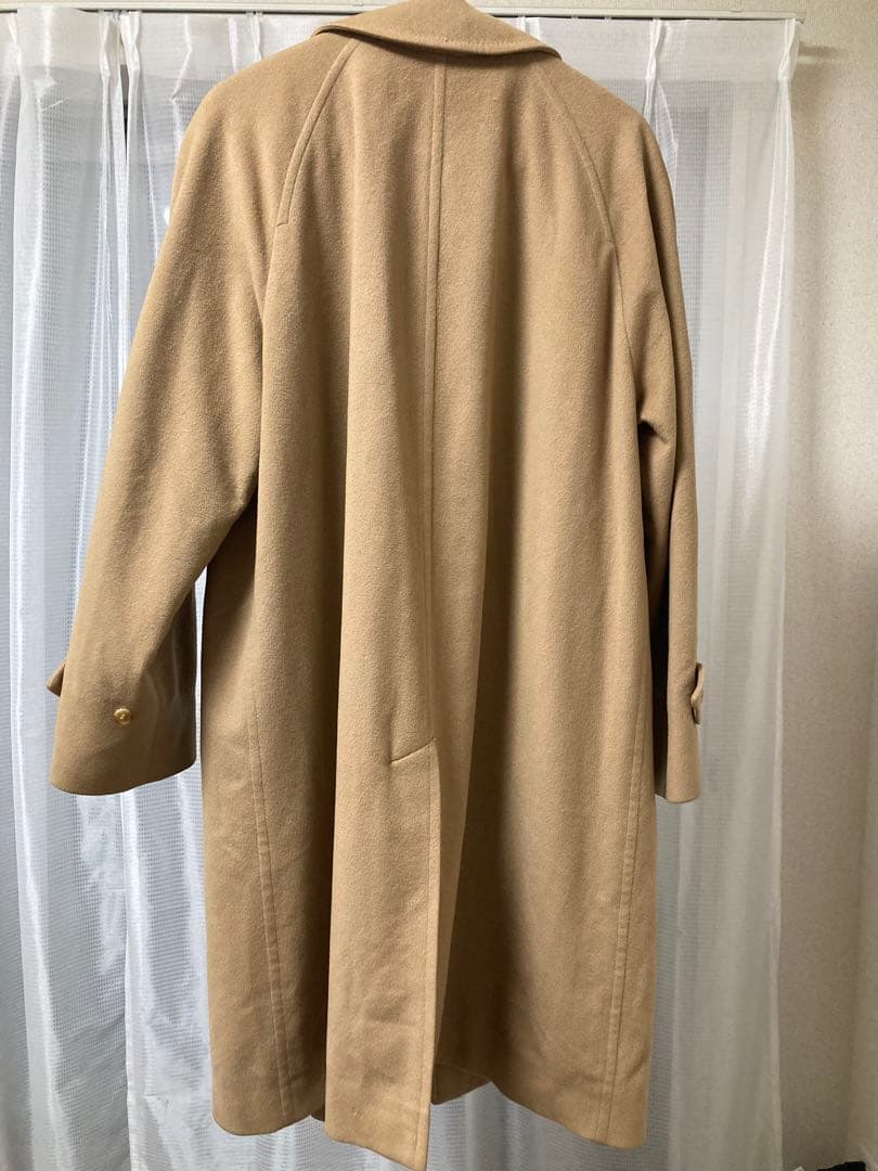 バーバリー　カシミア100%　ロングコート　丸善別注　比翼