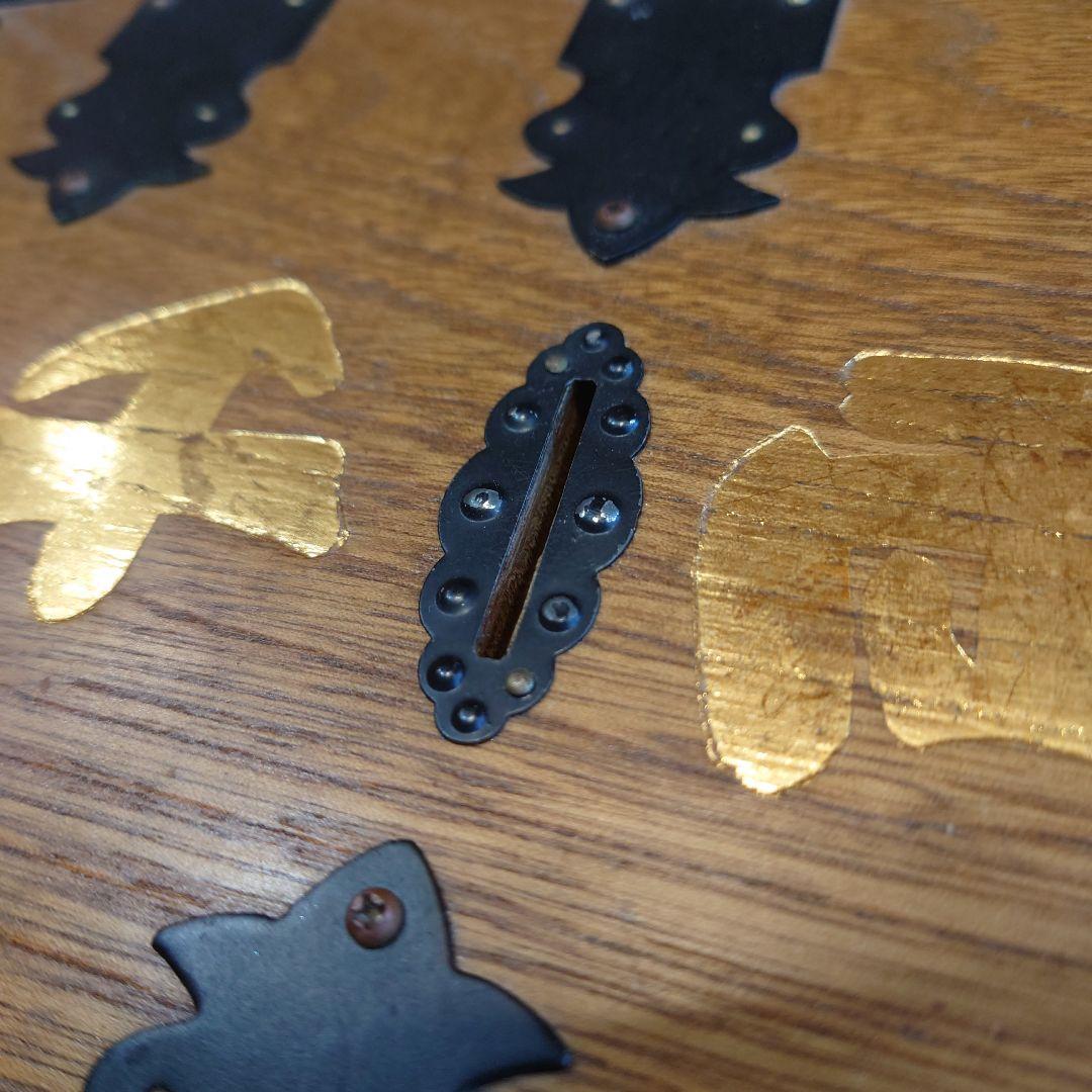 【アンティーク】千両箱型貯金箱？(錠前カギ付き)