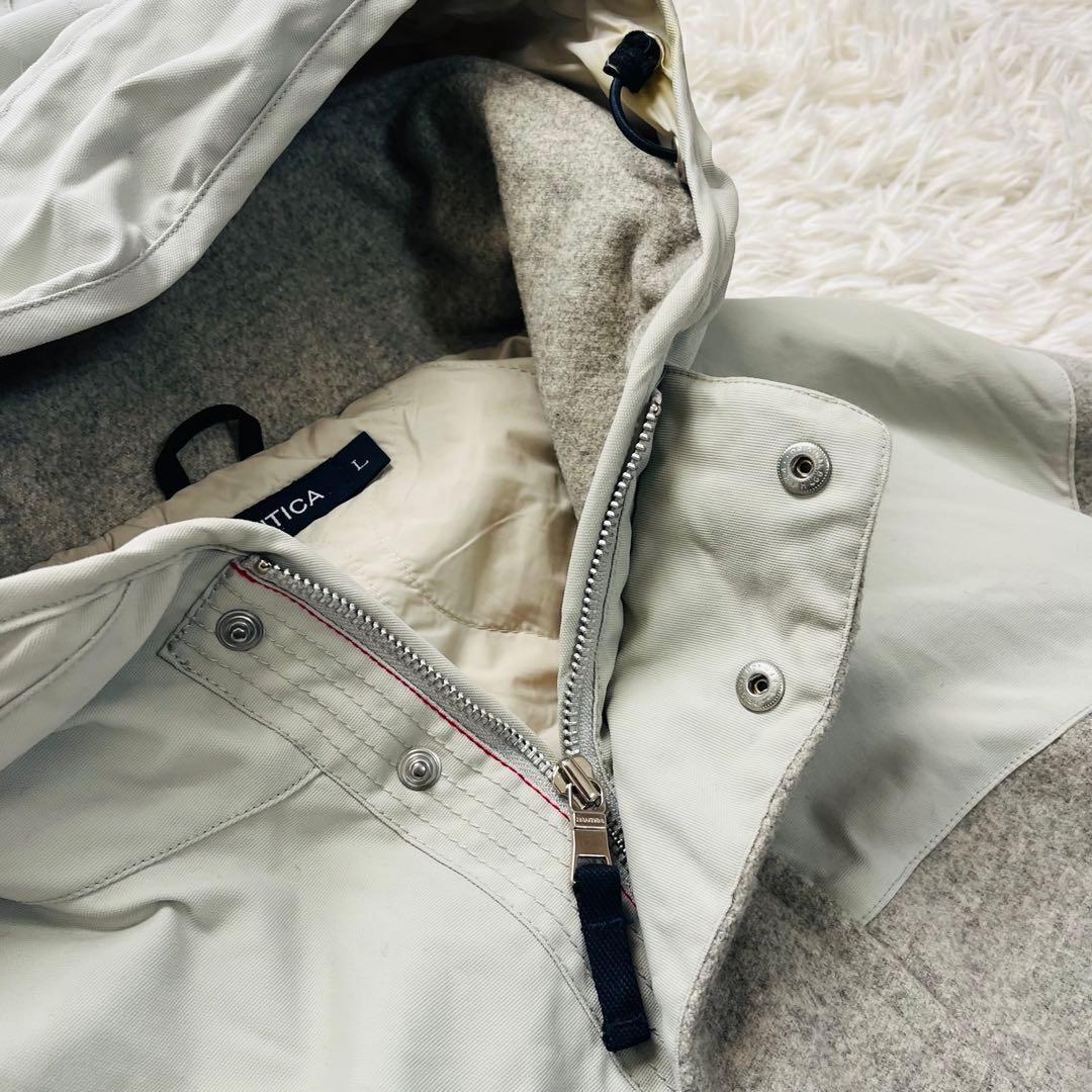 ジャケット・アウター NAUTICA 00s wool/nylon zip-up jacket L