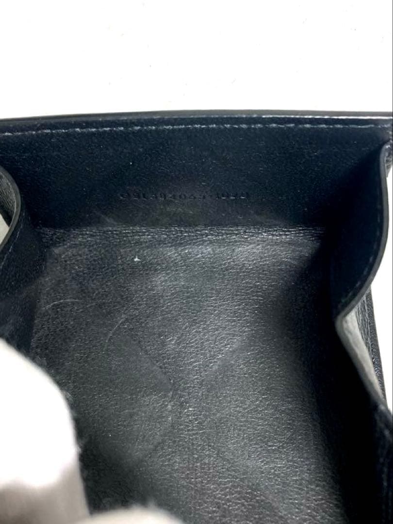 良品　サンローラン　レザー　ケース　ブラック　黒