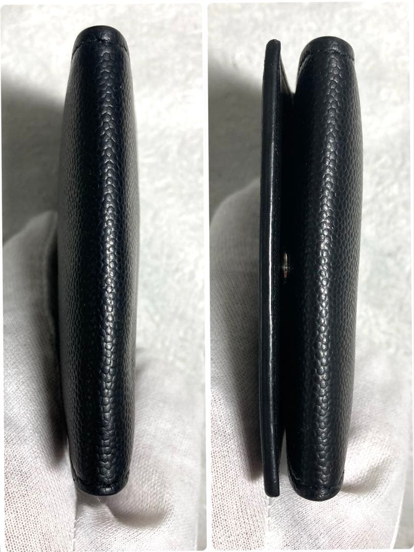 良品　サンローラン　レザー　ケース　ブラック　黒