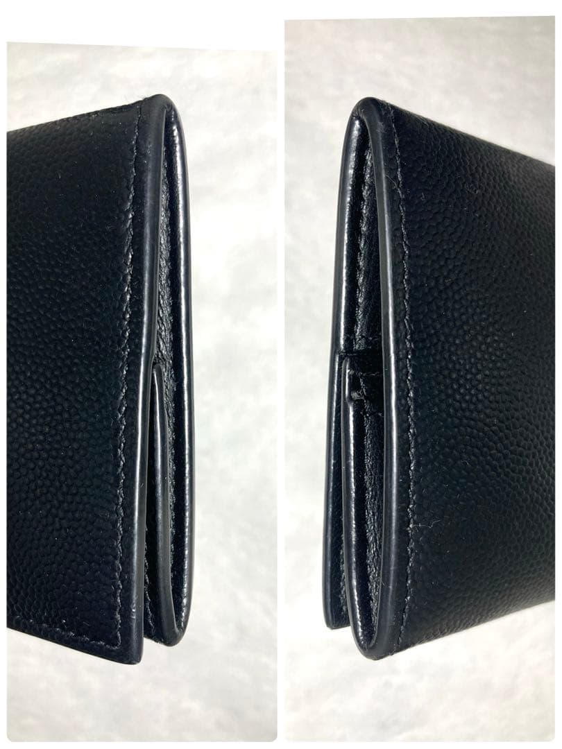 良品　サンローラン　レザー　ケース　ブラック　黒