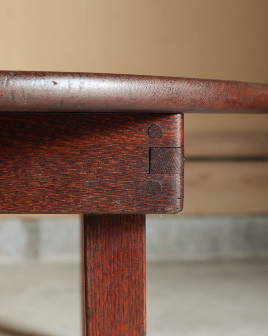 栓(セン)の小判型ちゃぶ台　古道具 古家具 アンティーク レトロ カフェ 古民家