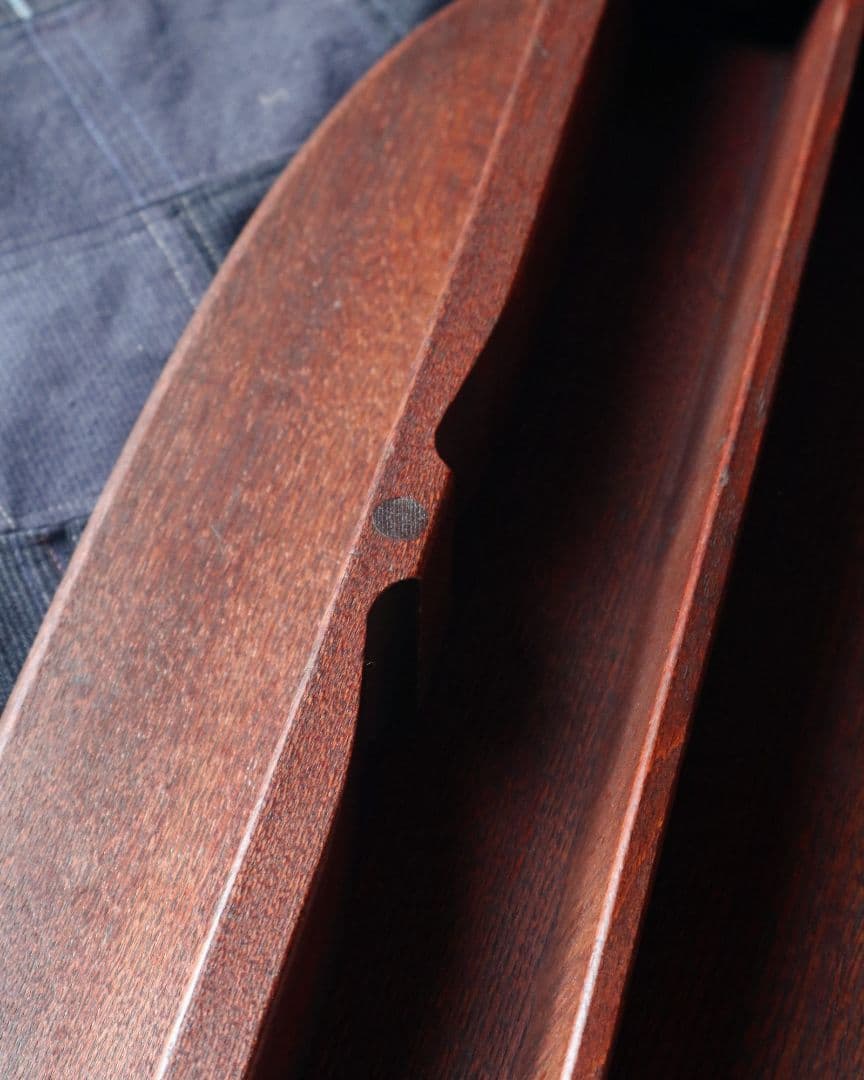 栓(セン)の小判型ちゃぶ台　古道具 古家具 アンティーク レトロ カフェ 古民家