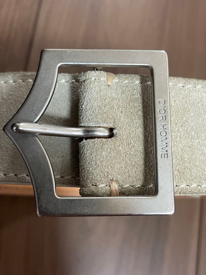 Dior Homme Dバックル　ベルト　スエード　レア　ディオール　オム