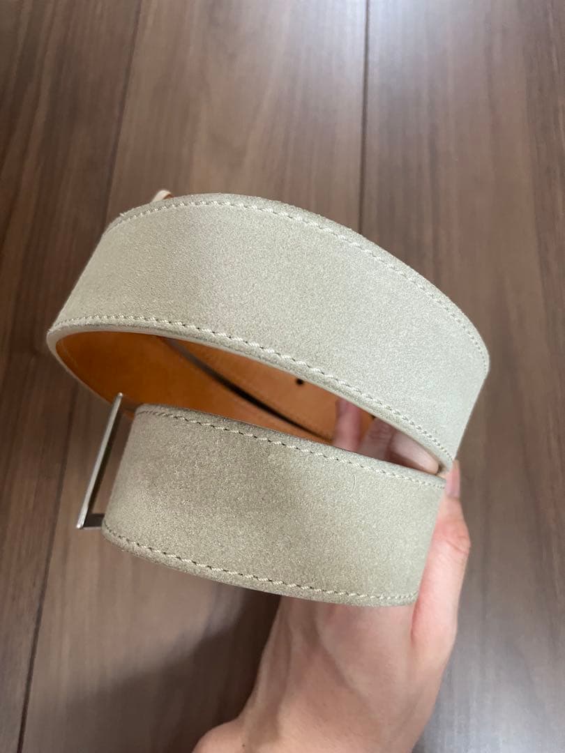 Dior Homme Dバックル　ベルト　スエード　レア　ディオール　オム