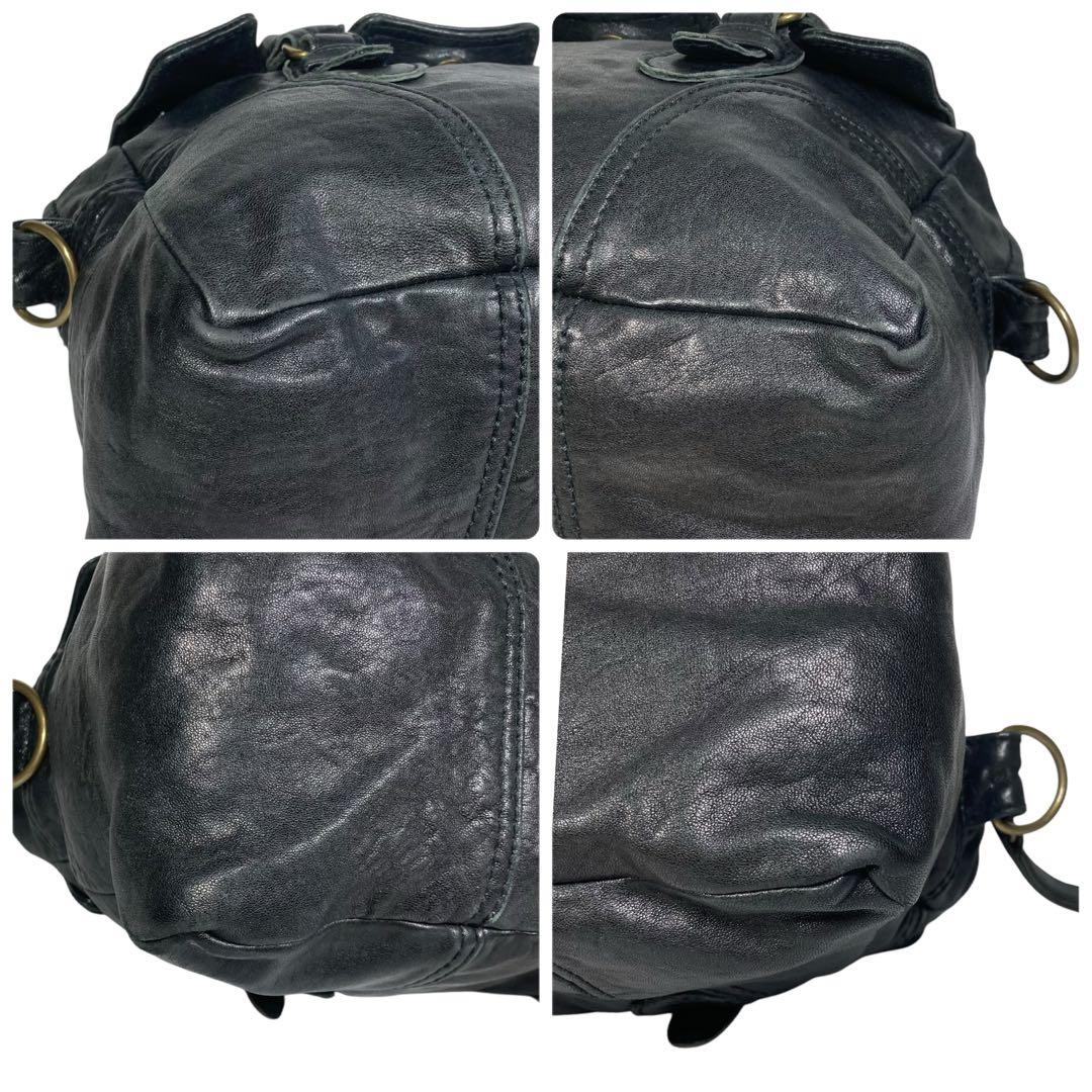 バッグ y2k 00s archive 2way bag goat leather