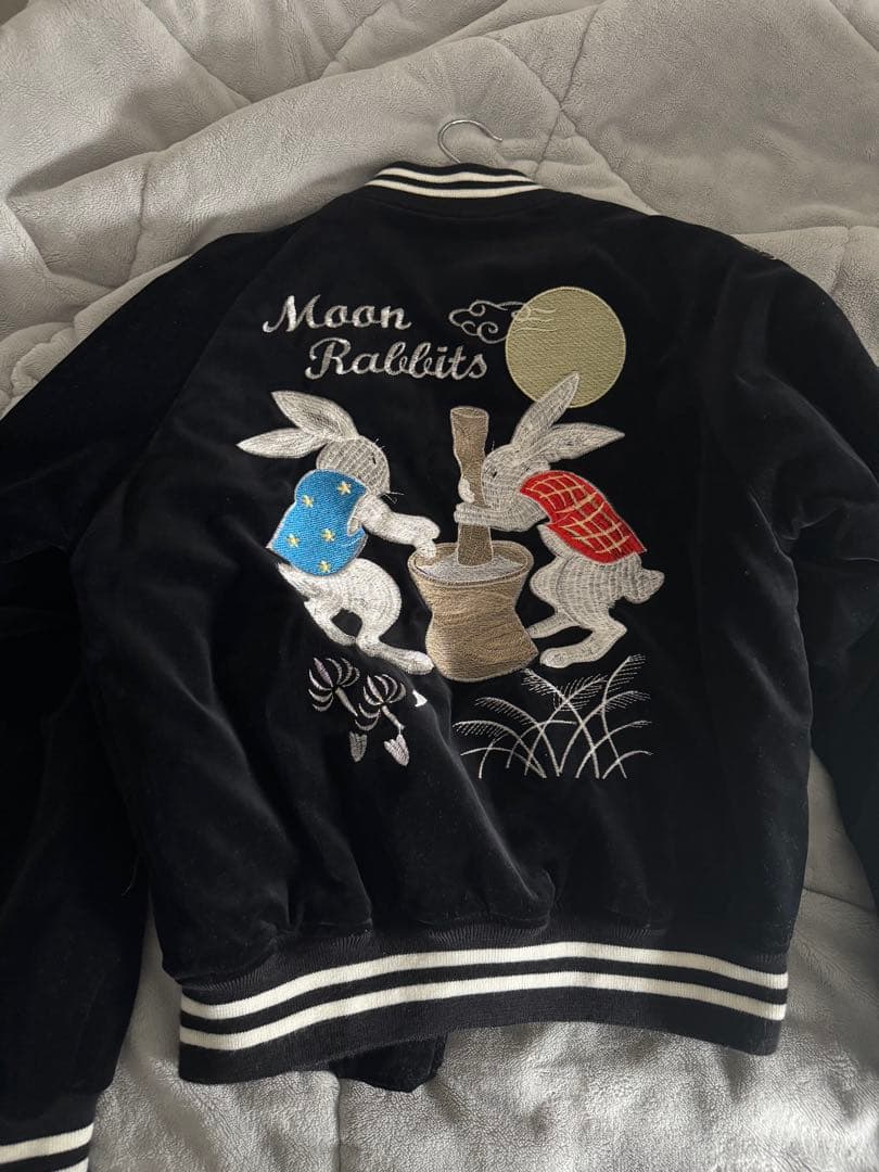 ウサギ刺繍スカジャン　原宿SUKAJYAN.,DEPT