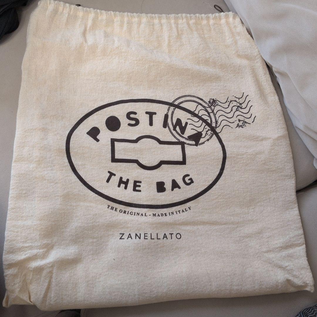 ザネラート　ポスティーナ　PVC ハンドバッグ　ブラック　サイズM＋