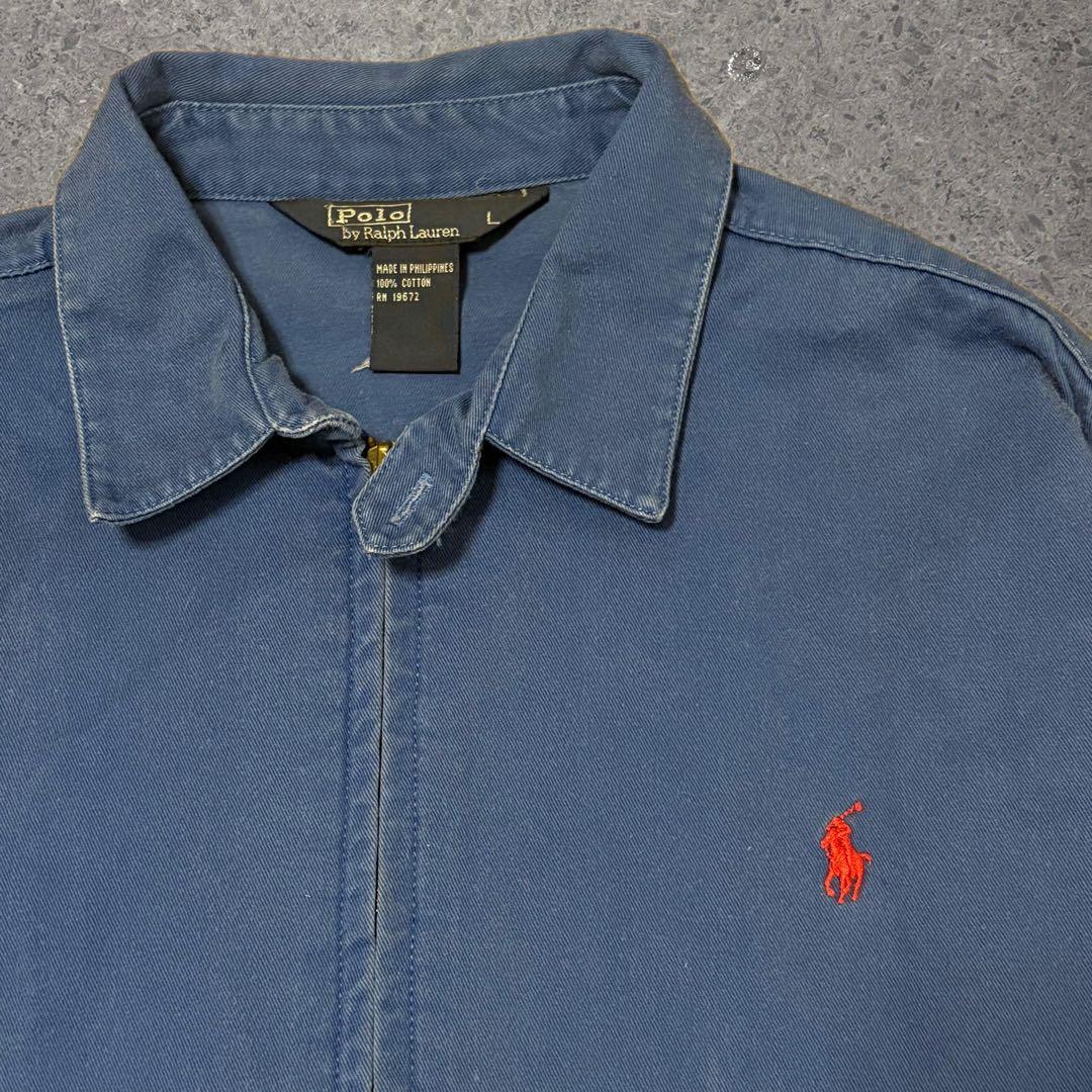 Polo by Ralph Lauren 三角タグ　スイングトップ 80s 青