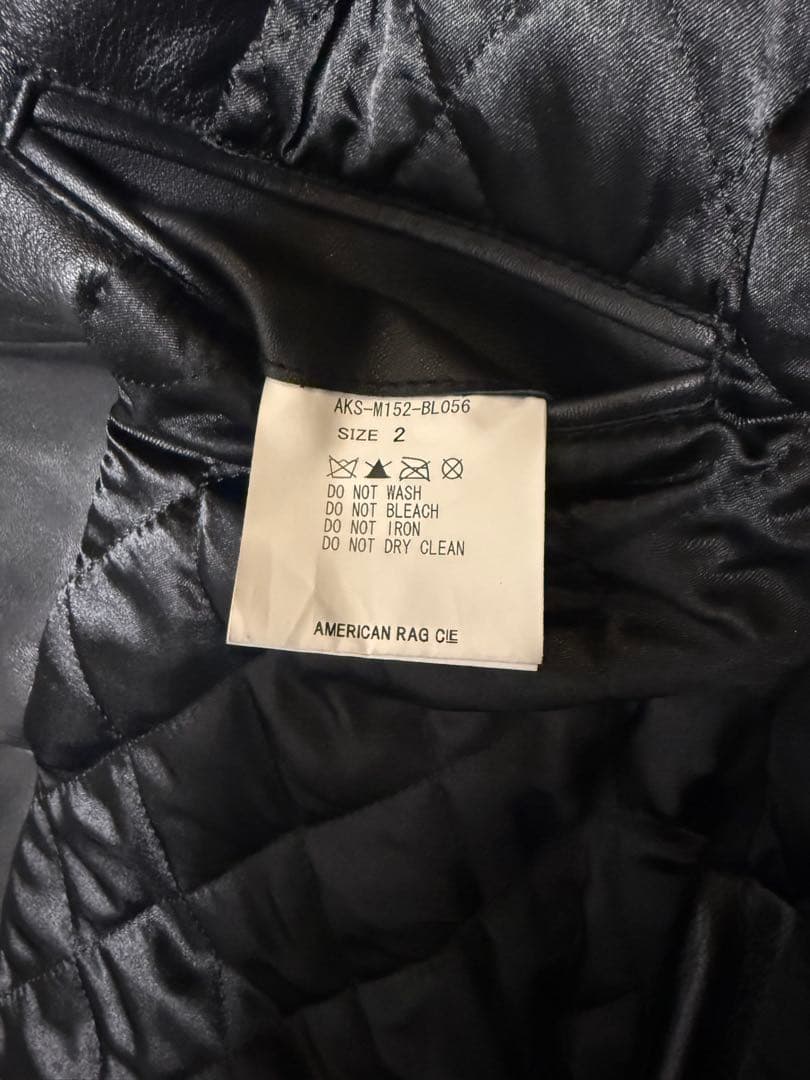 アメリカンラグシー　ダブルライダース　2 M相当 ブラック