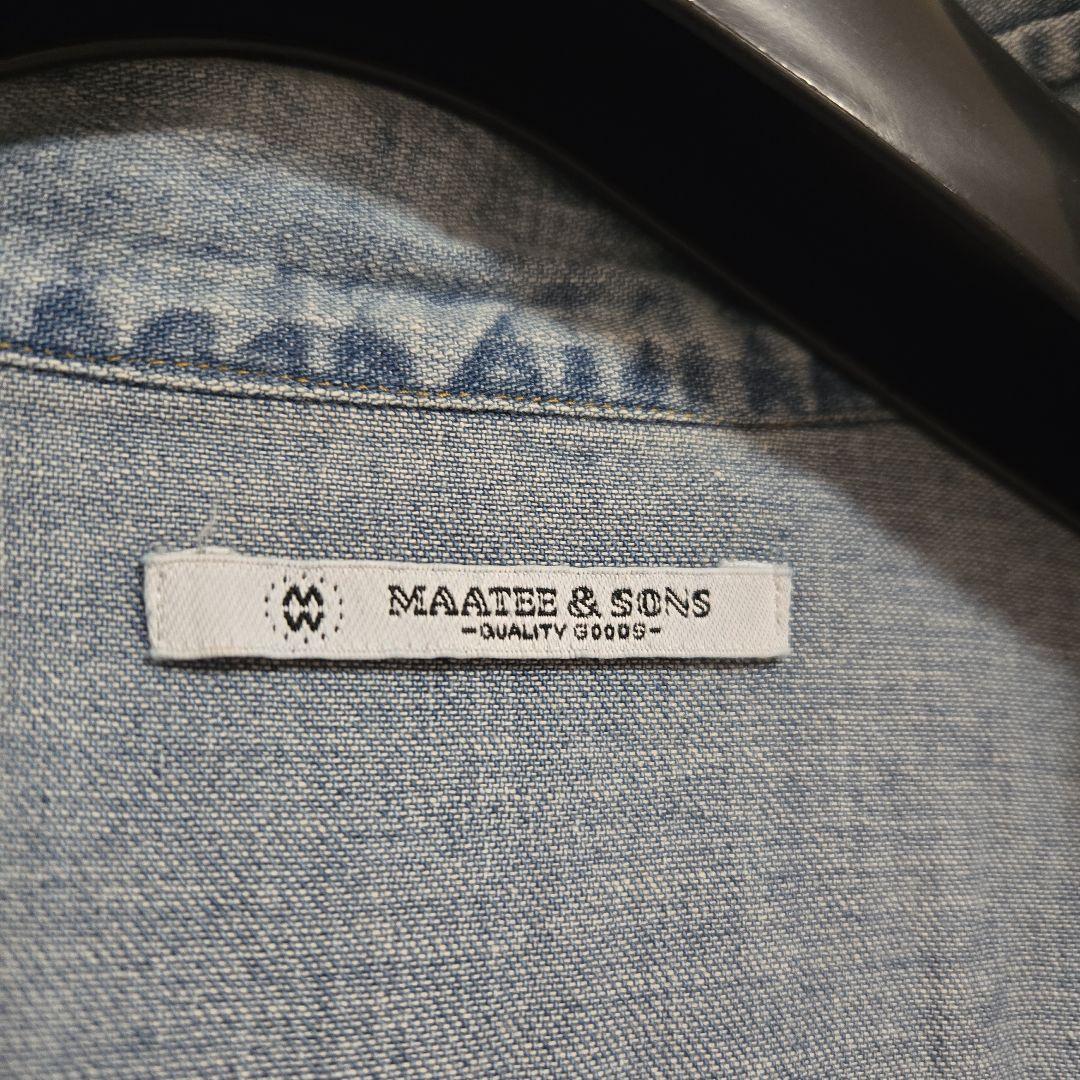 トップス MAATEE&SONS WESTERN FADE INDIGO