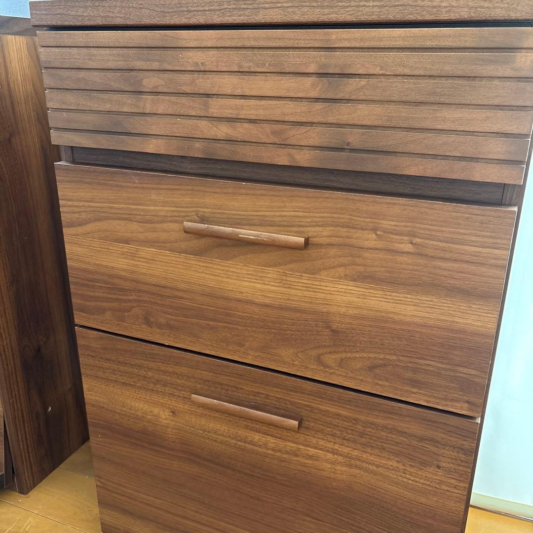 再値下げ　①大川家具　チェスト　ウォールナット