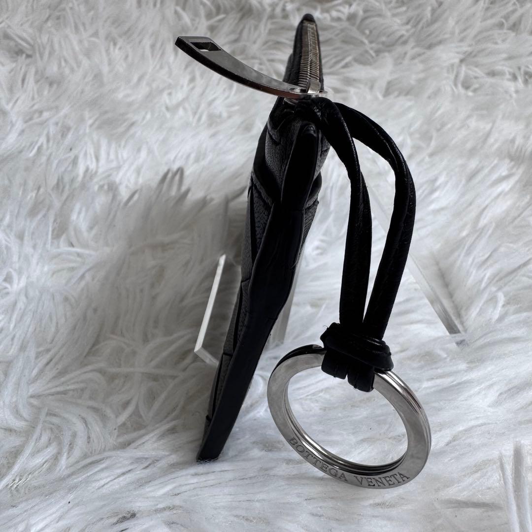 【美品】BOTTEGA VENETA ケース イントレチャート ブラック