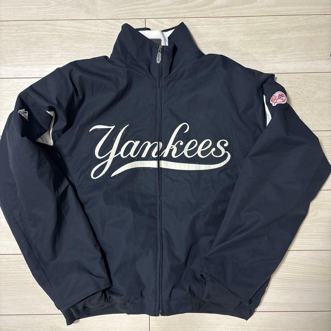 ヤンキース　ナイロンジャケット　NY ジェフハミルトン　スタジャン