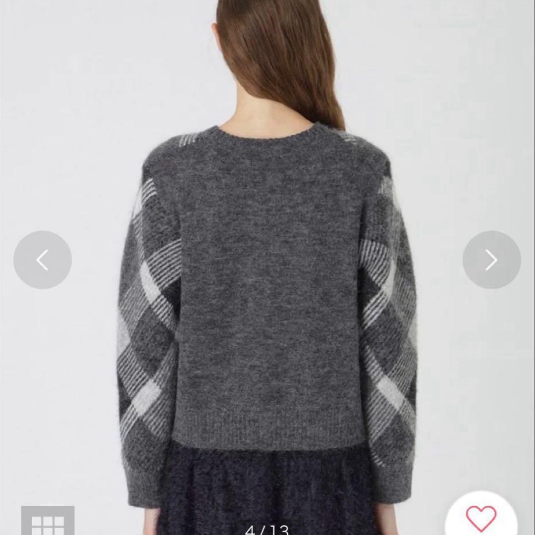 【新品】ブルーレーベル クレストブリッジ ニットプルオーバー グレー 38