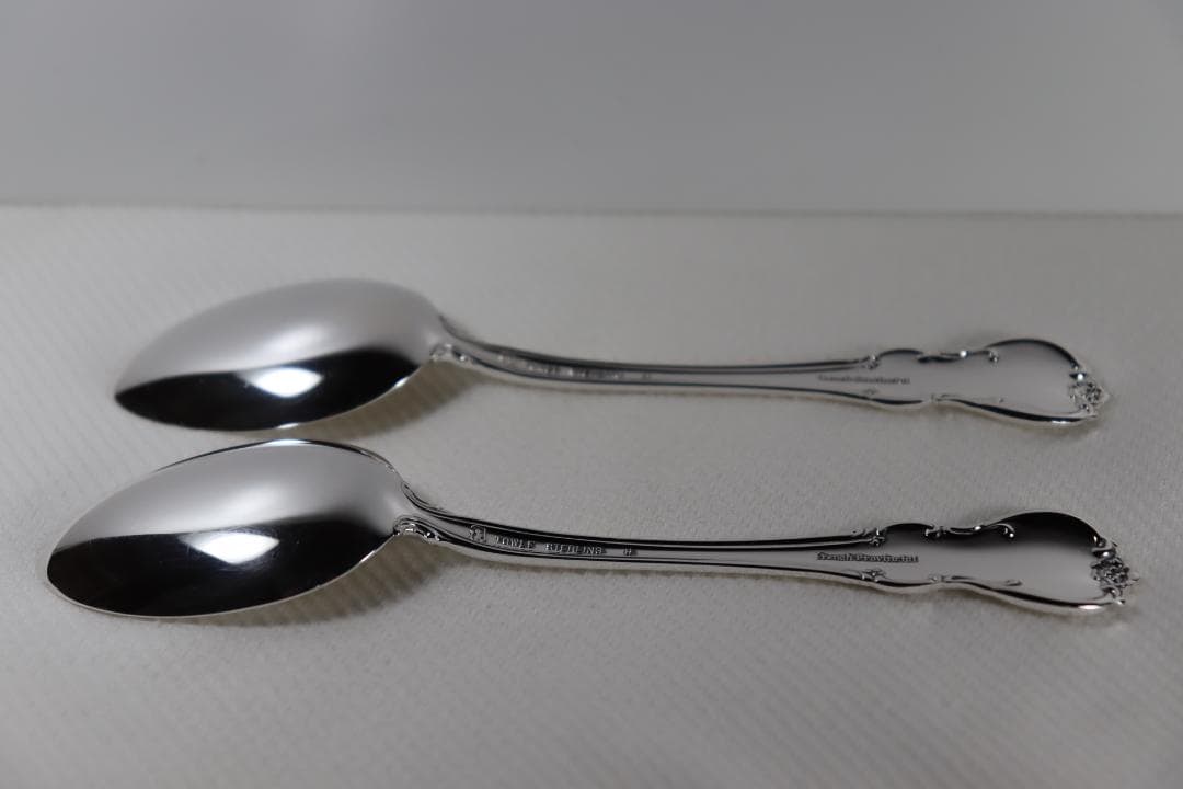 アメリカ■TOWLE社■スターリング製ティースプーン2本セット■とてもきれい¨