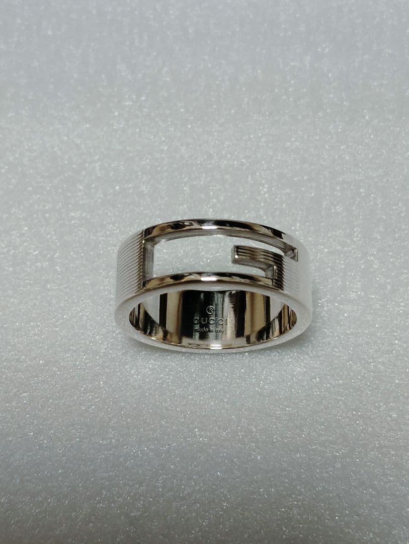 メンズ GUCCI Gカットアウトリング