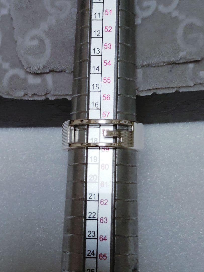 メンズ GUCCI Gカットアウトリング