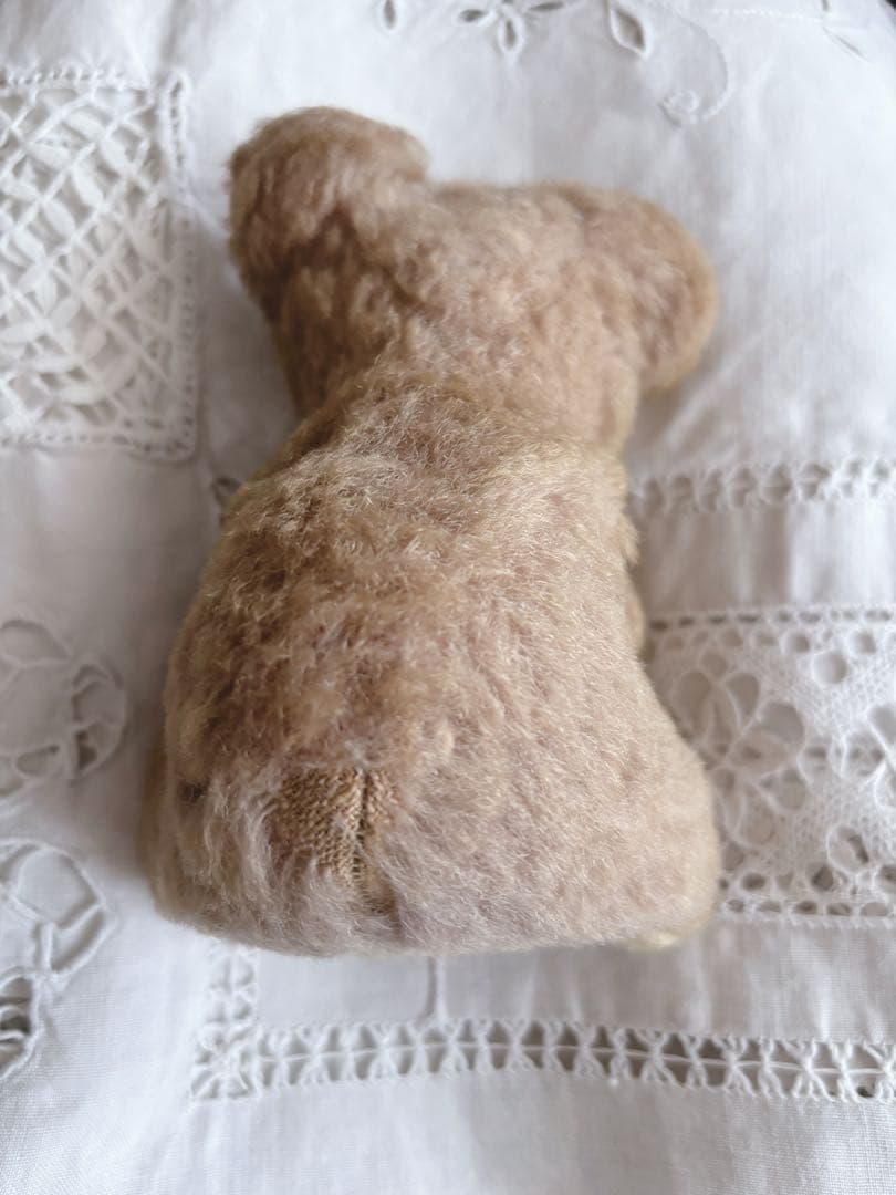 小さい子　ヴィンテージベア　アンティークベア　エプロン付き