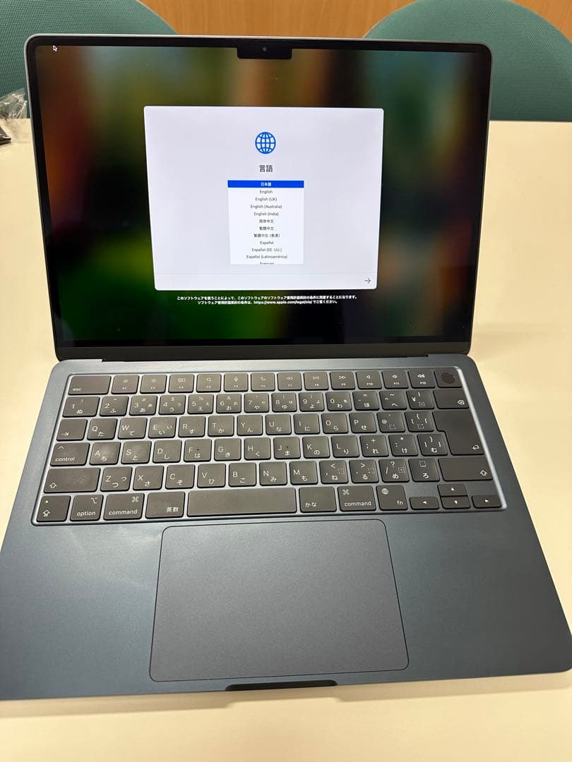 スペースグレー MacBook本体 日本語キーボード