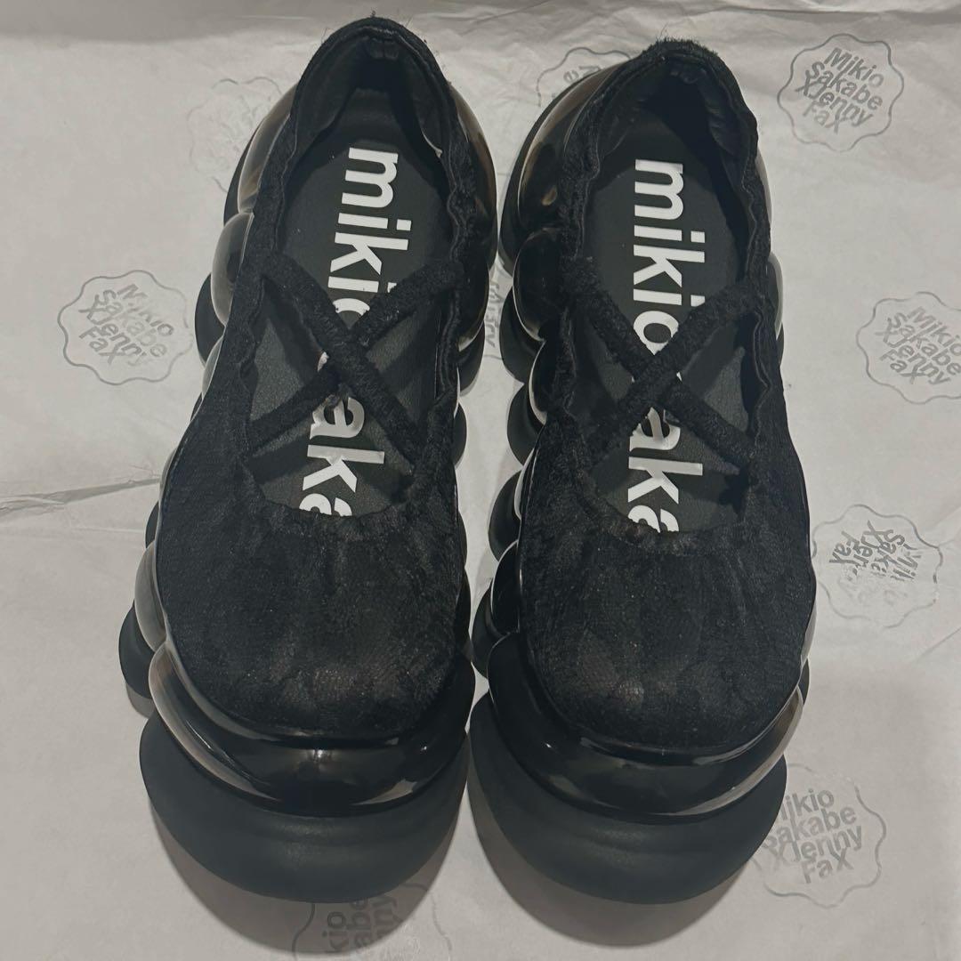 あ*ん様 レア 25cm MIKIOSAKABE バレエシューズ レース 黒 完