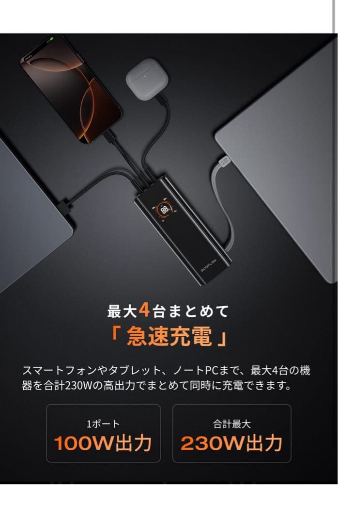 EcoFlow RAPID Pro モバイルバッテリー