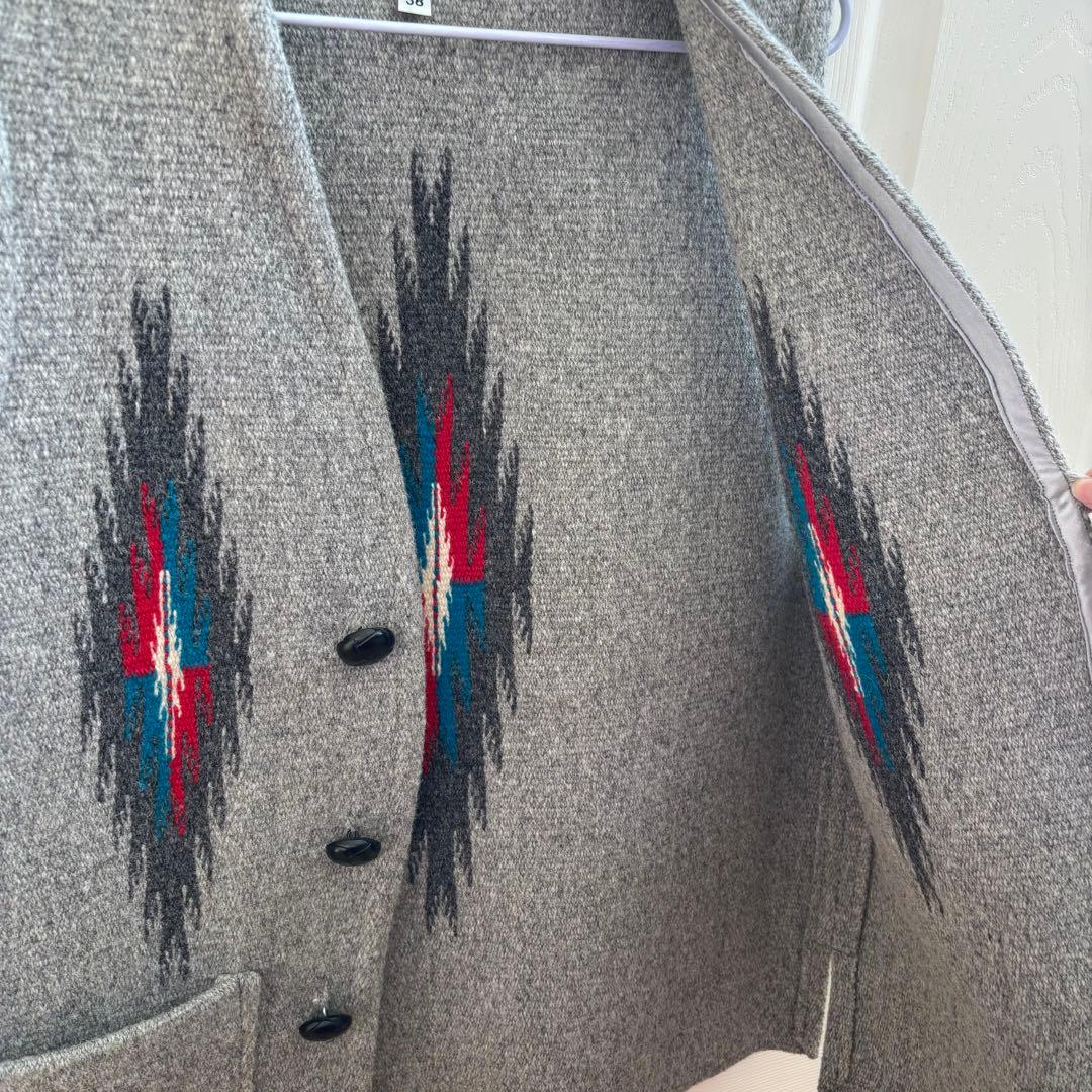 岡*]様 オルテガ グレー 38 スクエアフロント　チマヨベスト ポケット