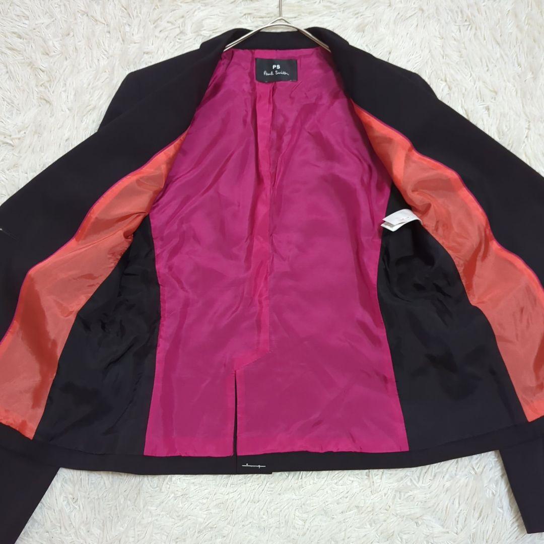 極美品 40 ポールスミス パンツスーツ セットアップ 1B ブラック