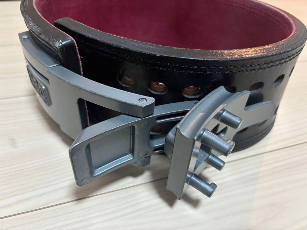 SBD トレーニング・パワーベルト 13mm Sサイズ　黒/赤