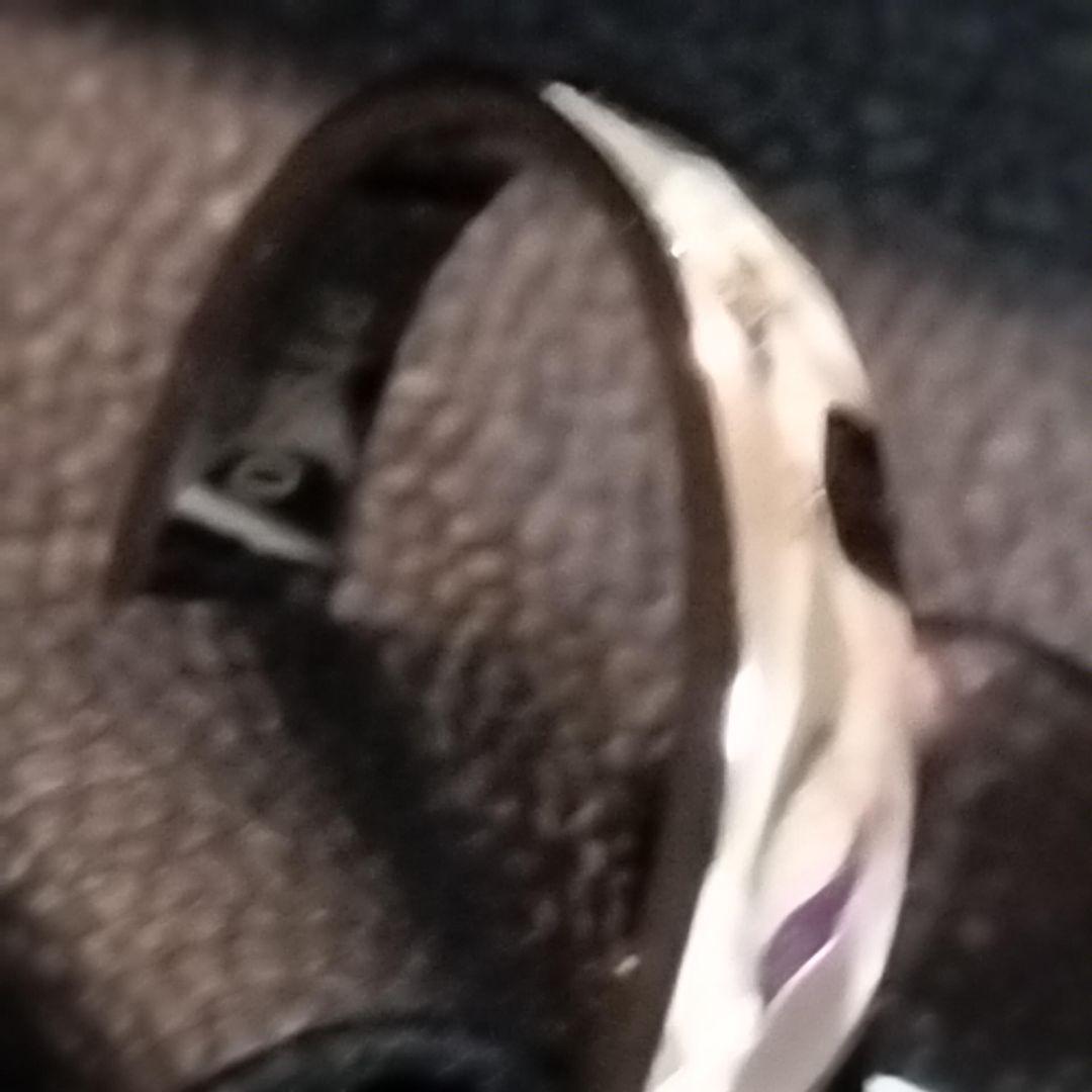 シンプルプラチナリング ダイヤモンド風ストーン