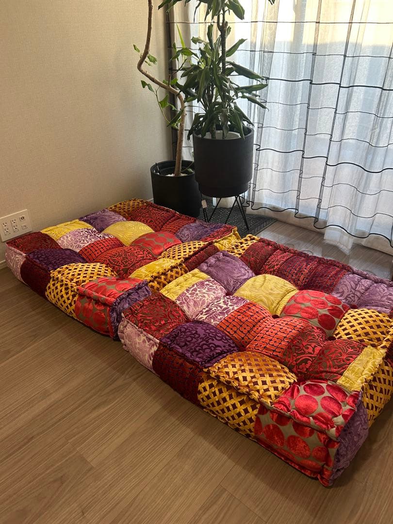 アデペシュ block multi zabu ottoman 2点セット