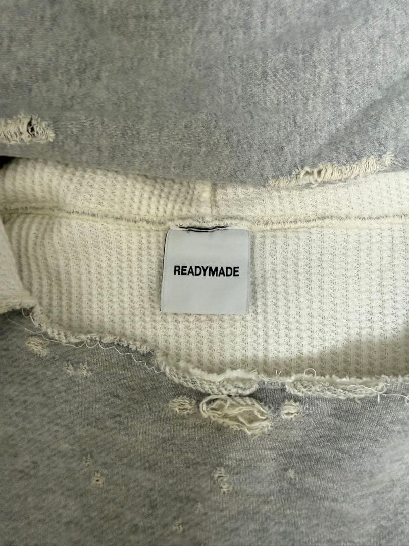 トップス READYMADE DOUBLE FACE HOODIE /GRAY M