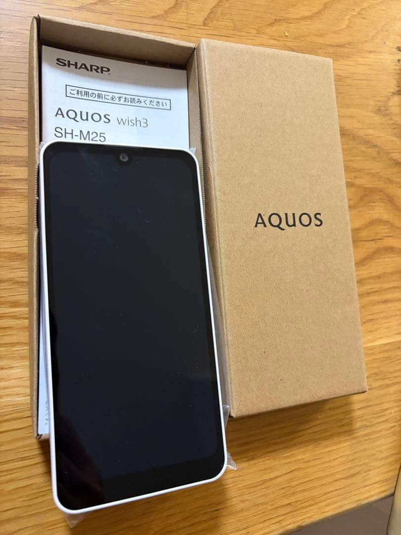 ✴︎新品未使用✴︎AQUOS wish3 SH-M25 ホワイト 本体 SHARP